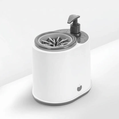 🐾 2-in-1 hondenpootreiniger met zeepdispenser – beste elektrische pootreiniger voor honden en katten