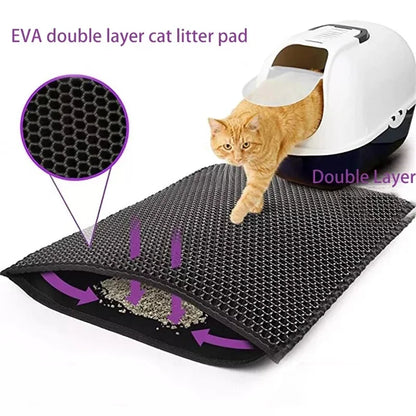 Pawlio kattenbakmat – Dubbellaags, waterdicht & antislip