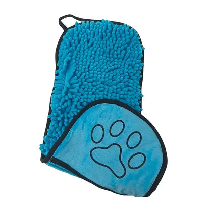 Pawlio badhanddoek voor honden & katten – Sneldrogende chenille handdoek