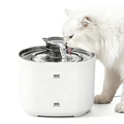 🐾 Pawlio drinkfontein voor katten – 2,2L USB elektrisch, stil & automatisch met filter
