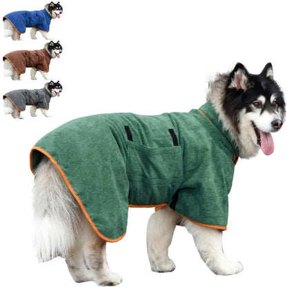 Pawlio hondenbadjas – Absorberende microvezel droogjas voor honden & katten