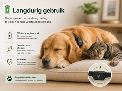 Pawlio GPS-tracker voor honden met lange batterijduur
