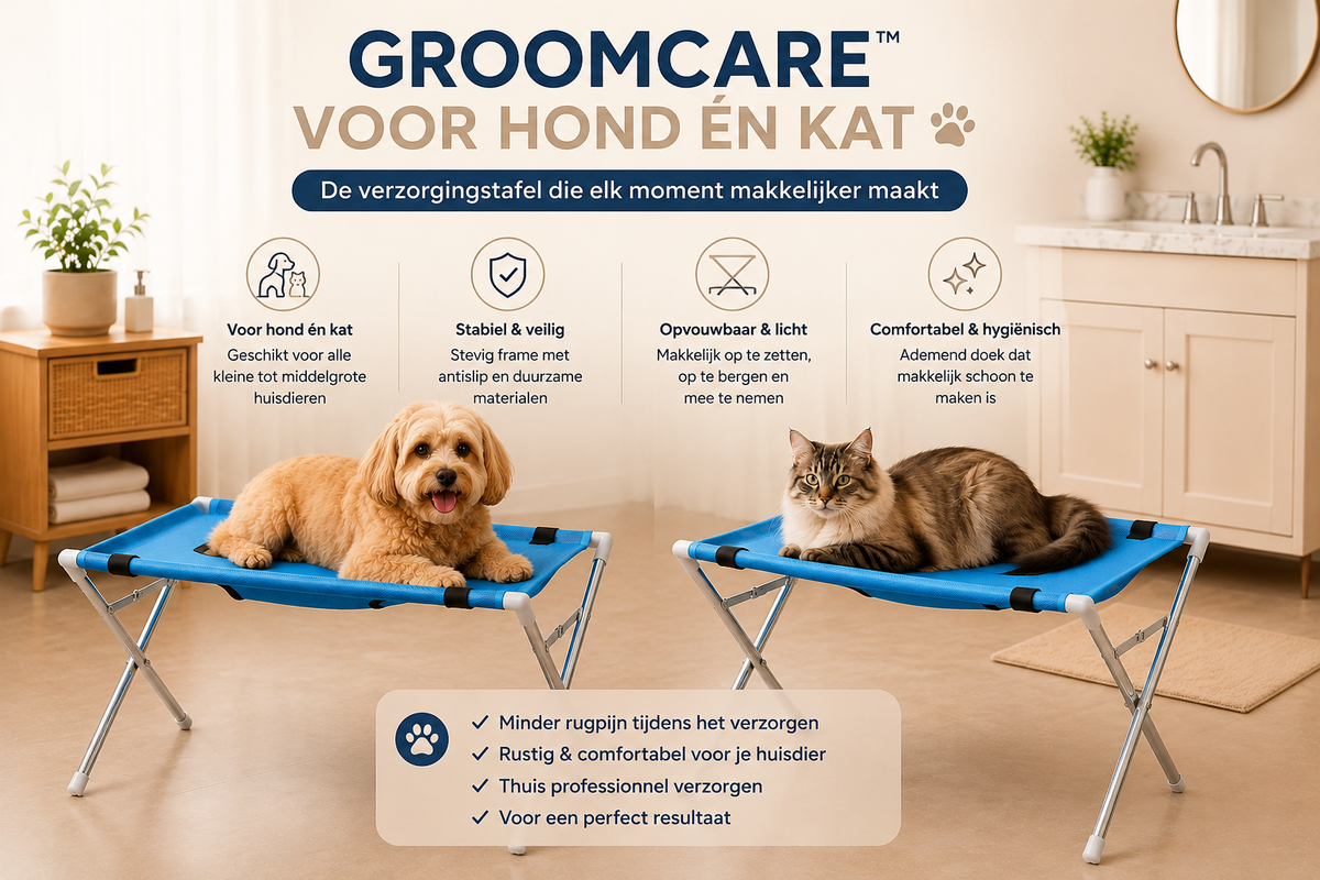 Pawlio GroomCare™ verzorgingstafel voor hond en kat