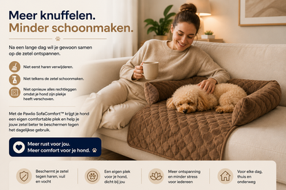 Pawlio SofaComfort hondenbed op de zetel voor meer comfort en minder schoonmaakwerk