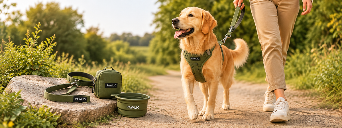 Pawlio wandelaccessoires voor honden met tuigje en hondenriem
