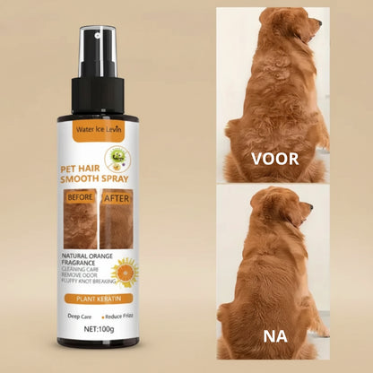 🐾 Hydraterende verzorgingsspray voor honden en katten – zachte en glanzende vacht