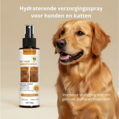 🐾 Hydraterende verzorgingsspray voor honden en katten – zachte en glanzende vacht