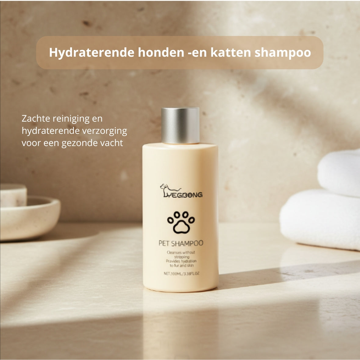 🐾 Hydraterende honden -en katten shampoo – Zachte reiniging en hydraterende verzorging voor een gezonde vacht